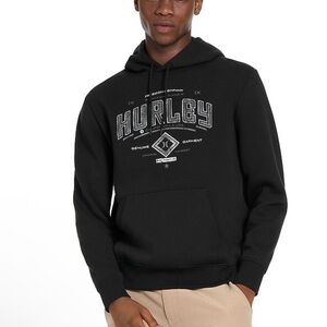 Hurley Men's Black Graphic Hoodie